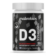 Makrobios D3 Vitamiini Salmiakki 50 μg - pureskeltava 150 таб.