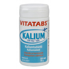 Vitatabs Kalium - Kaliumtabletti 120 tabl.